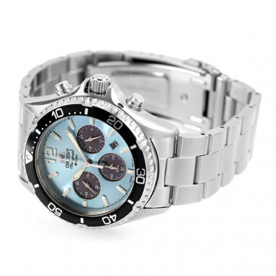 Orient Sports RN-TX0206L Mako Solar Chronograph Made in Japan