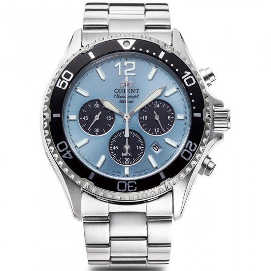 Orient Sports RN-TX0206L Mako Solar Chronograph Made in Japan