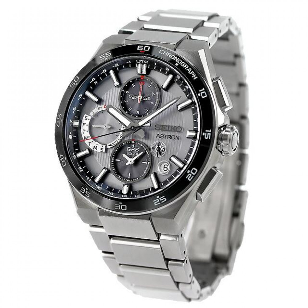 Seiko Astron SBXC153 Dual Time Chronograph GPS Solar