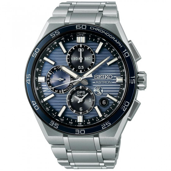 Seiko Astron SBXC175 Titanium GPS Solar Dual Time Chronograph